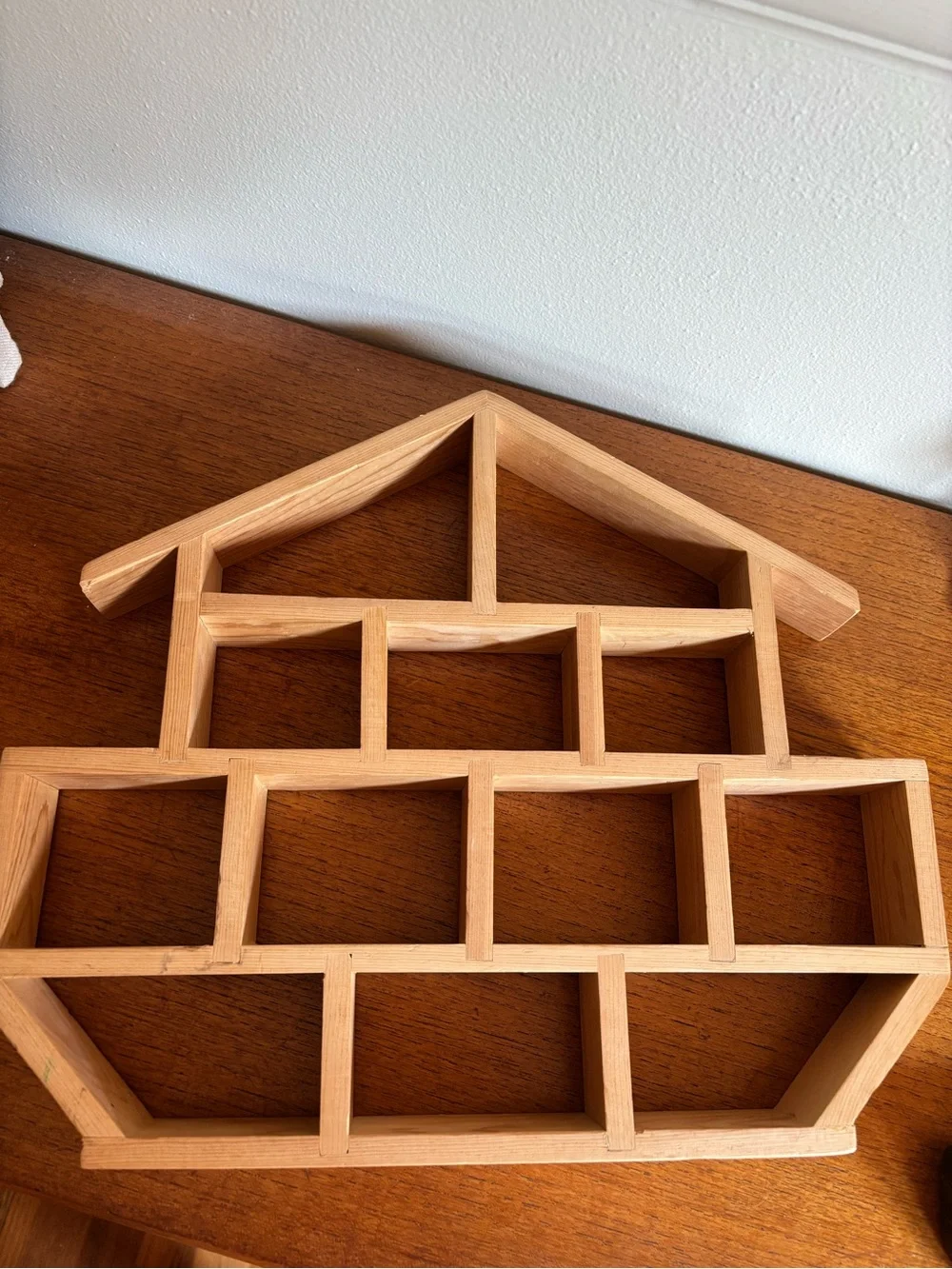 Trinket shelf ship house ark vintage wooden trinket display shelf